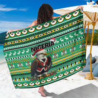 Nigeria Christmas Sarong Eagle Santa African Pattern - Wonder Print Shop