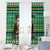 Nigeria Christmas Window Curtain Eagle Santa African Pattern - Wonder Print Shop