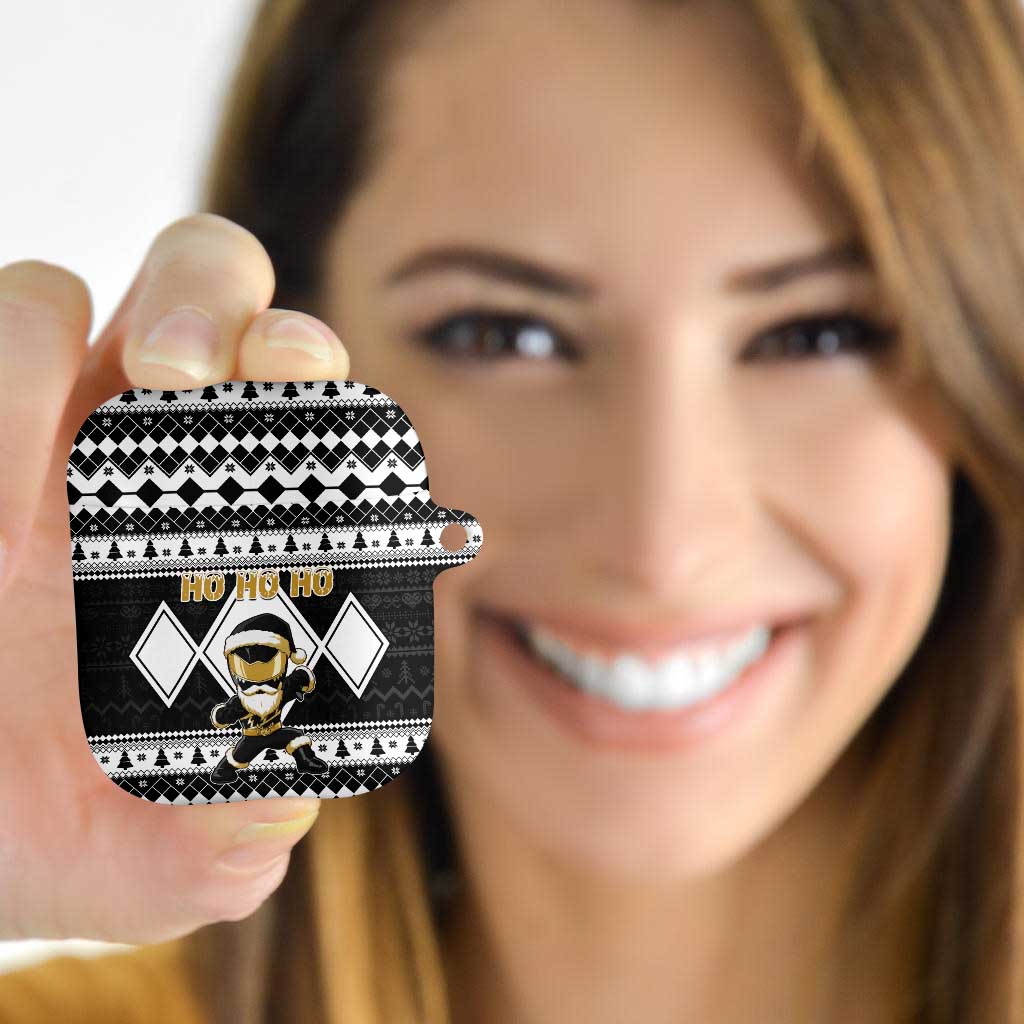 Power Black Ranger Santa Claus AirPods Case Funny Christmas - Wonder Print Shop