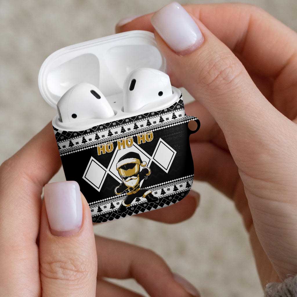 Power Black Ranger Santa Claus AirPods Case Funny Christmas - Wonder Print Shop