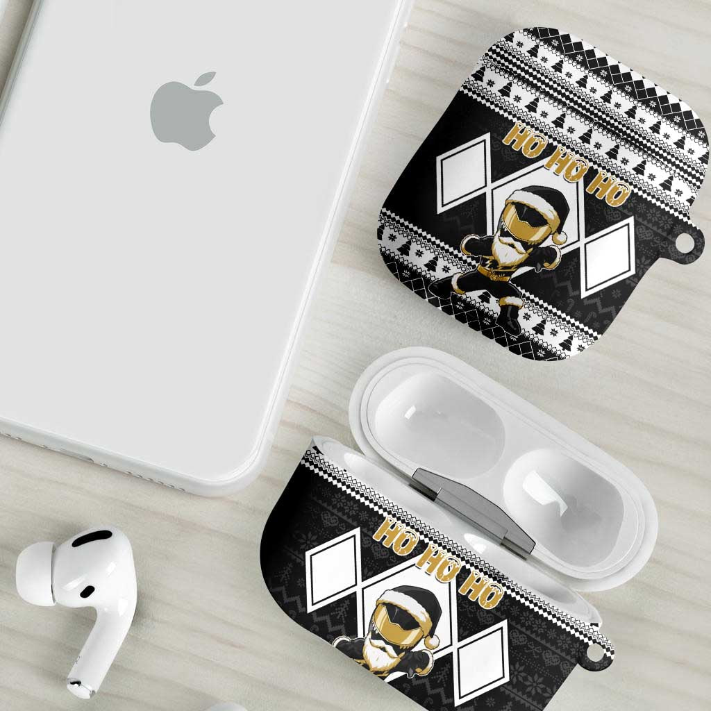 Power Black Ranger Santa Claus AirPods Case Funny Christmas - Wonder Print Shop