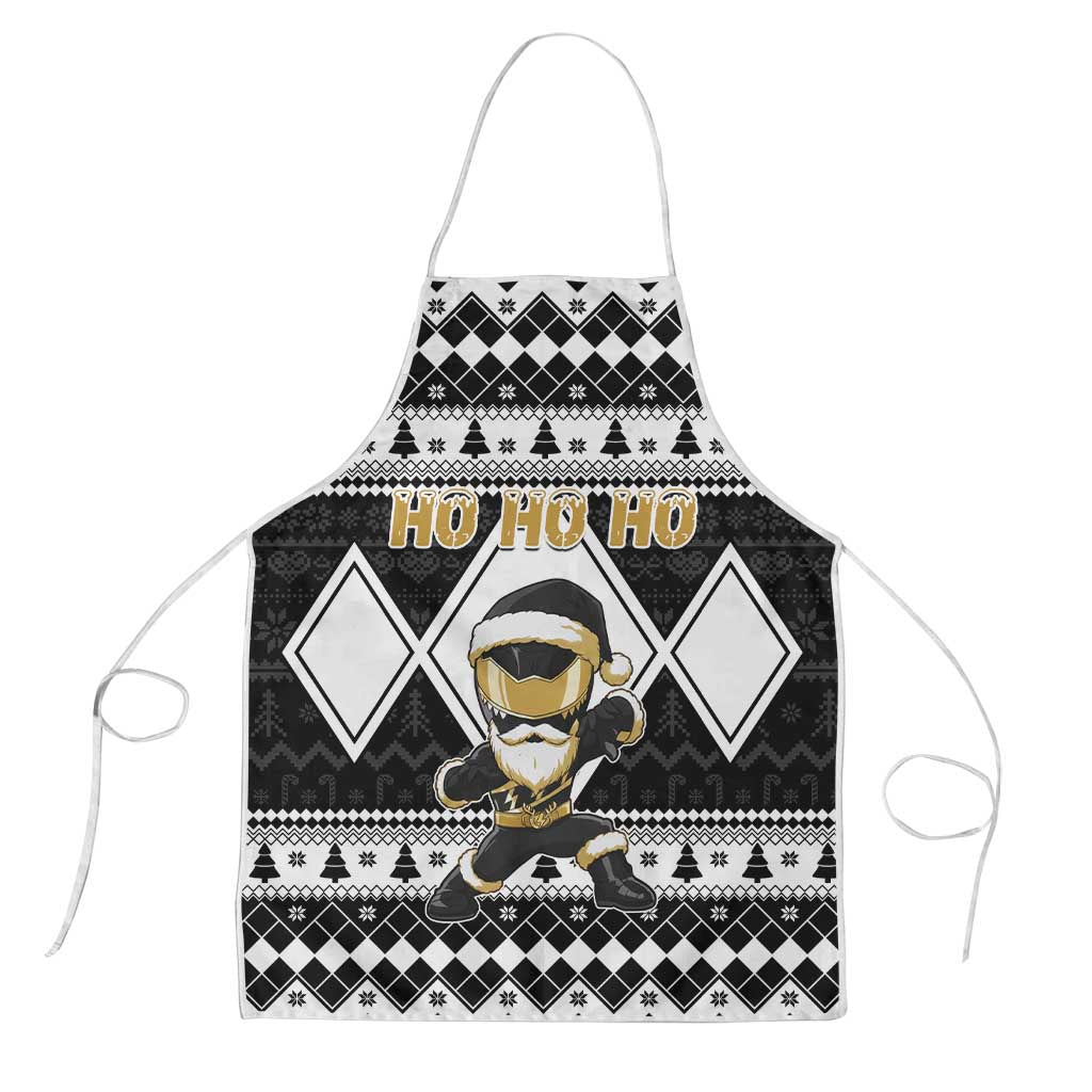 Power Black Ranger Santa Claus Apron Funny Christmas - Wonder Print Shop