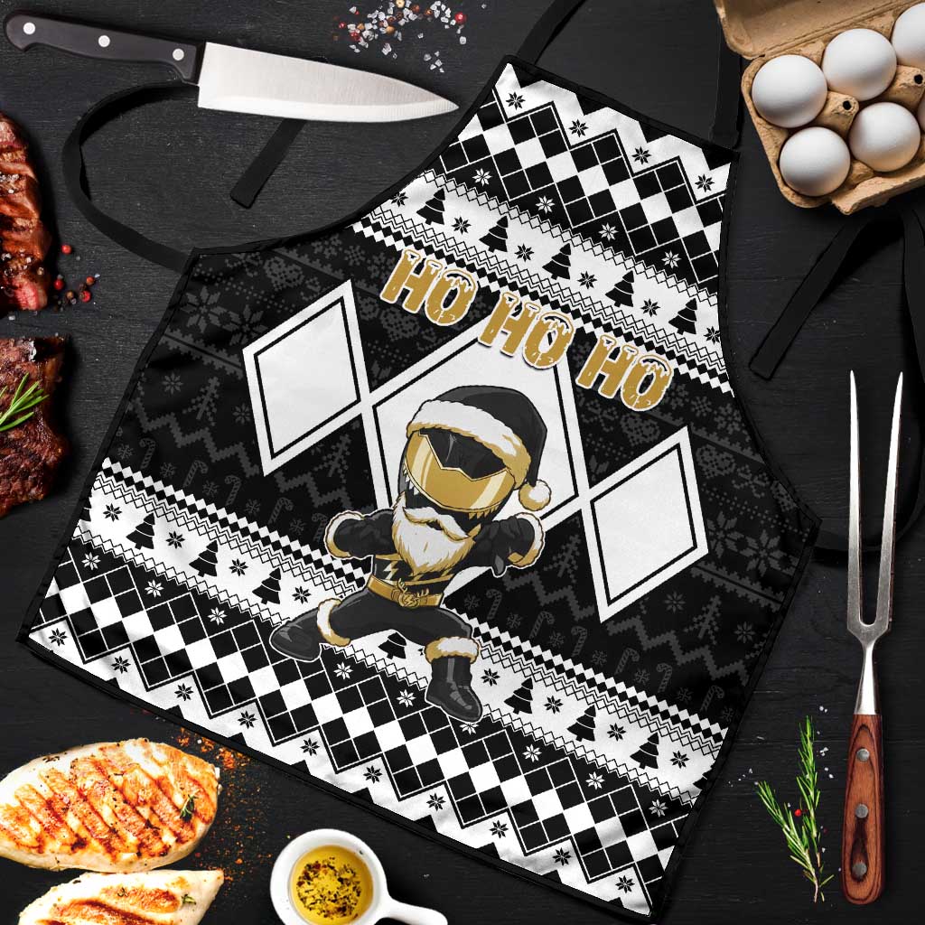 Power Black Ranger Santa Claus Apron Funny Christmas - Wonder Print Shop