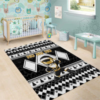 Power Black Ranger Santa Claus Area Rug Funny Christmas - Wonder Print Shop