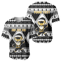 Personalized Power Black Ranger Santa Claus Baseball Jersey Funny Christmas - Wonder Print Shop