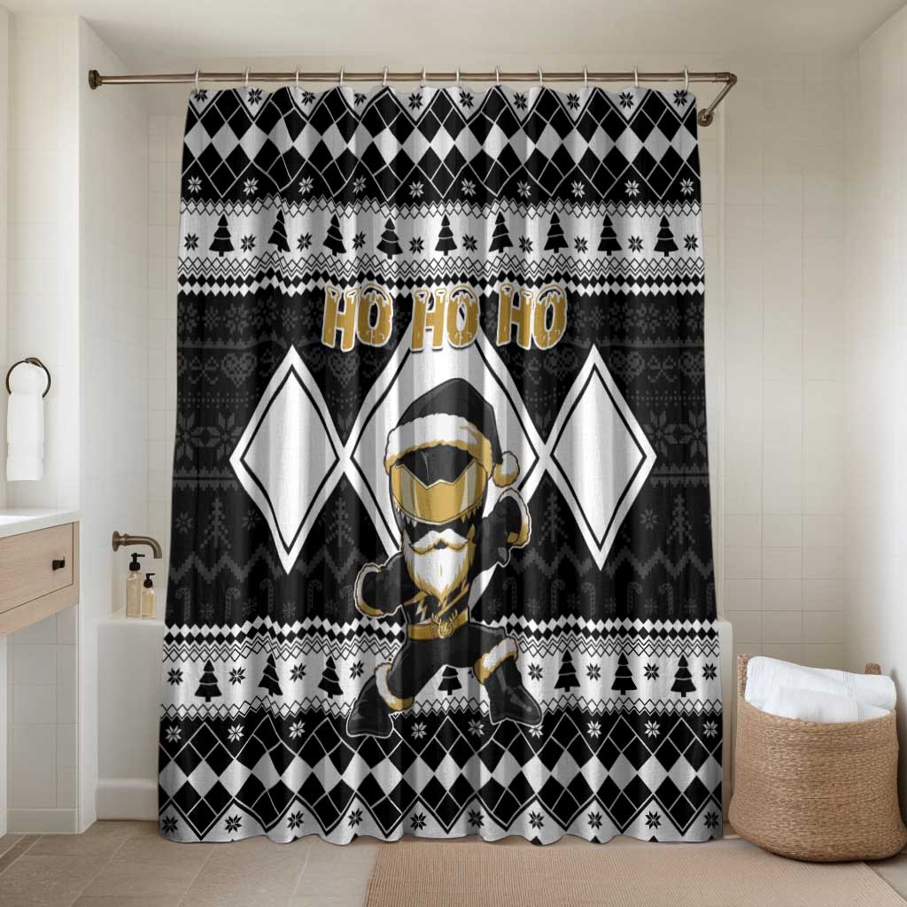 Power Black Ranger Santa Claus Bathroom Set Funny Christmas - Wonder Print Shop