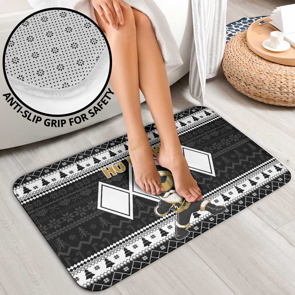 Power Black Ranger Santa Claus Bathroom Set Funny Christmas - Wonder Print Shop