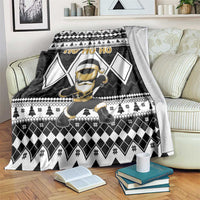 Power Black Ranger Santa Claus Blanket Funny Christmas - Wonder Print Shop
