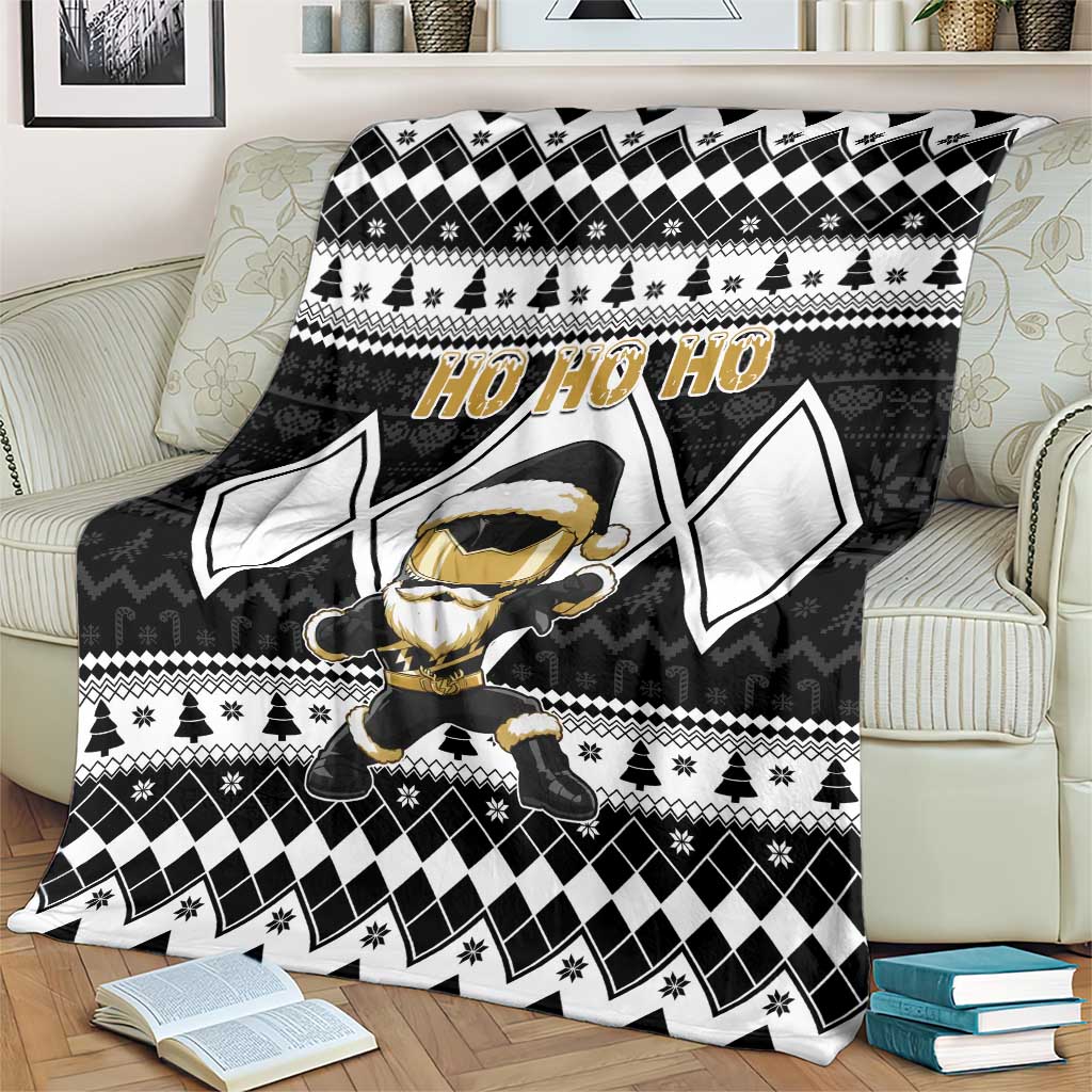 Power Black Ranger Santa Claus Blanket Funny Christmas - Wonder Print Shop