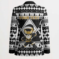 Personalized Power Black Ranger Santa Claus Blazer Funny Christmas - Wonder Print Shop