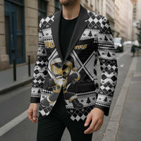 Personalized Power Black Ranger Santa Claus Blazer Funny Christmas - Wonder Print Shop
