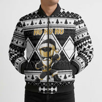 Personalized Power Black Ranger Santa Claus Bomber Puffer Jacket Funny Christmas - Wonder Print Shop