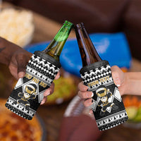 Personalized Power Black Ranger Santa Claus 4 in 1 Can Cooler Tumbler Funny Christmas - Wonder Print Shop