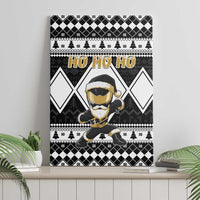 Power Black Ranger Santa Claus Canvas Wall Art Funny Christmas - Wonder Print Shop
