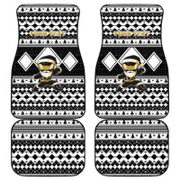 Personalized Power Black Ranger Santa Claus Car Mats Funny Christmas - Wonder Print Shop