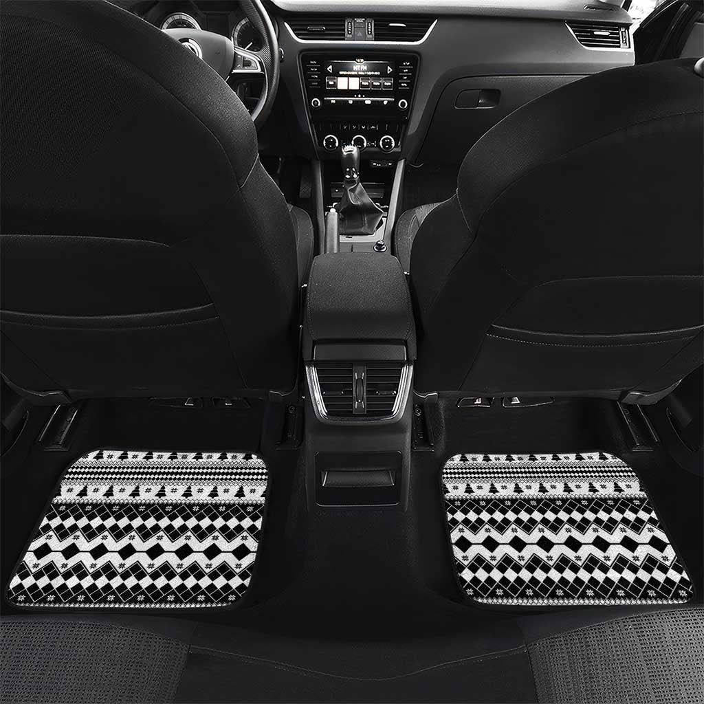 Personalized Power Black Ranger Santa Claus Car Mats Funny Christmas - Wonder Print Shop