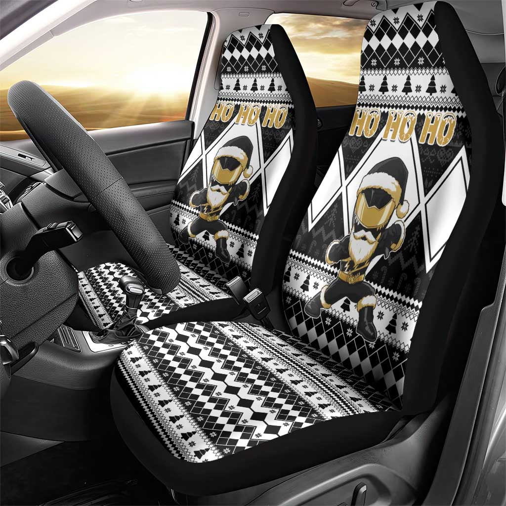 Power Black Ranger Santa Claus Car Seat Cover Funny Christmas - Wonder Print Shop