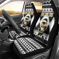 Power Black Ranger Santa Claus Car Seat Cover Funny Christmas - Wonder Print Shop