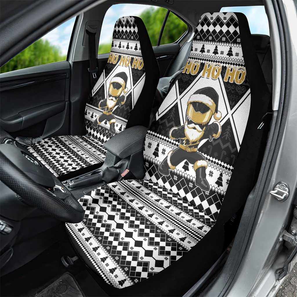Power Black Ranger Santa Claus Car Seat Cover Funny Christmas - Wonder Print Shop