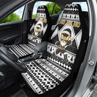 Power Black Ranger Santa Claus Car Seat Cover Funny Christmas - Wonder Print Shop