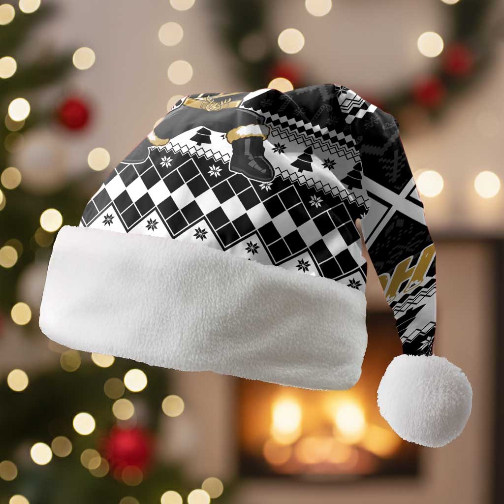 Power Black Ranger Santa Claus Christmas Santa Hat Funny Christmas - Wonder Print Shop