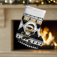 Power Black Ranger Santa Claus Christmas Stocking Funny Christmas - Wonder Print Shop