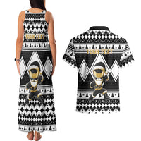 Personalized Power Black Ranger Santa Claus Couples Matching Tank Maxi Dress and Hawaiian Shirt Funny Christmas - Wonder Print Shop
