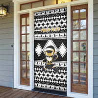 Personalized Power Black Ranger Santa Claus Door Cover Funny Christmas - Wonder Print Shop