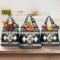 Power Black Ranger Santa Claus Grocery Bag Funny Christmas - Wonder Print Shop