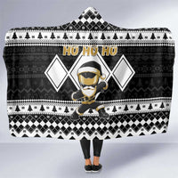 Power Black Ranger Santa Claus Hooded Blanket Funny Christmas - Wonder Print Shop