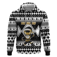 Personalized Power Black Ranger Santa Claus Hoodie Funny Christmas - Wonder Print Shop
