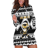 Personalized Power Black Ranger Santa Claus Hoodie Dress Funny Christmas - Wonder Print Shop