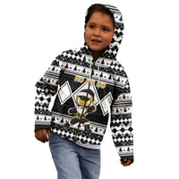 Personalized Power Black Ranger Santa Claus Kid Hoodie Funny Christmas - Wonder Print Shop