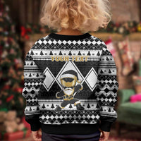 Power Black Ranger Santa Claus Kid Ugly Christmas Sweater Funny Christmas - Wonder Print Shop