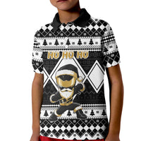 Personalized Power Black Ranger Santa Claus Kid Polo Shirt Funny Christmas - Wonder Print Shop