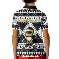 Personalized Power Black Ranger Santa Claus Kid Polo Shirt Funny Christmas - Wonder Print Shop