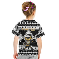 Personalized Power Black Ranger Santa Claus Kid T Shirt Funny Christmas - Wonder Print Shop