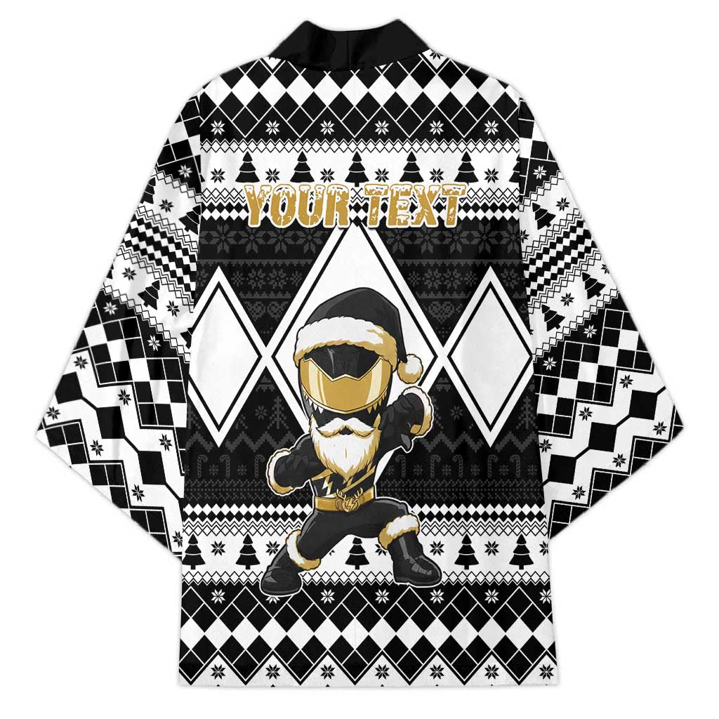 Personalized Power Black Ranger Santa Claus Kimono Funny Christmas - Wonder Print Shop