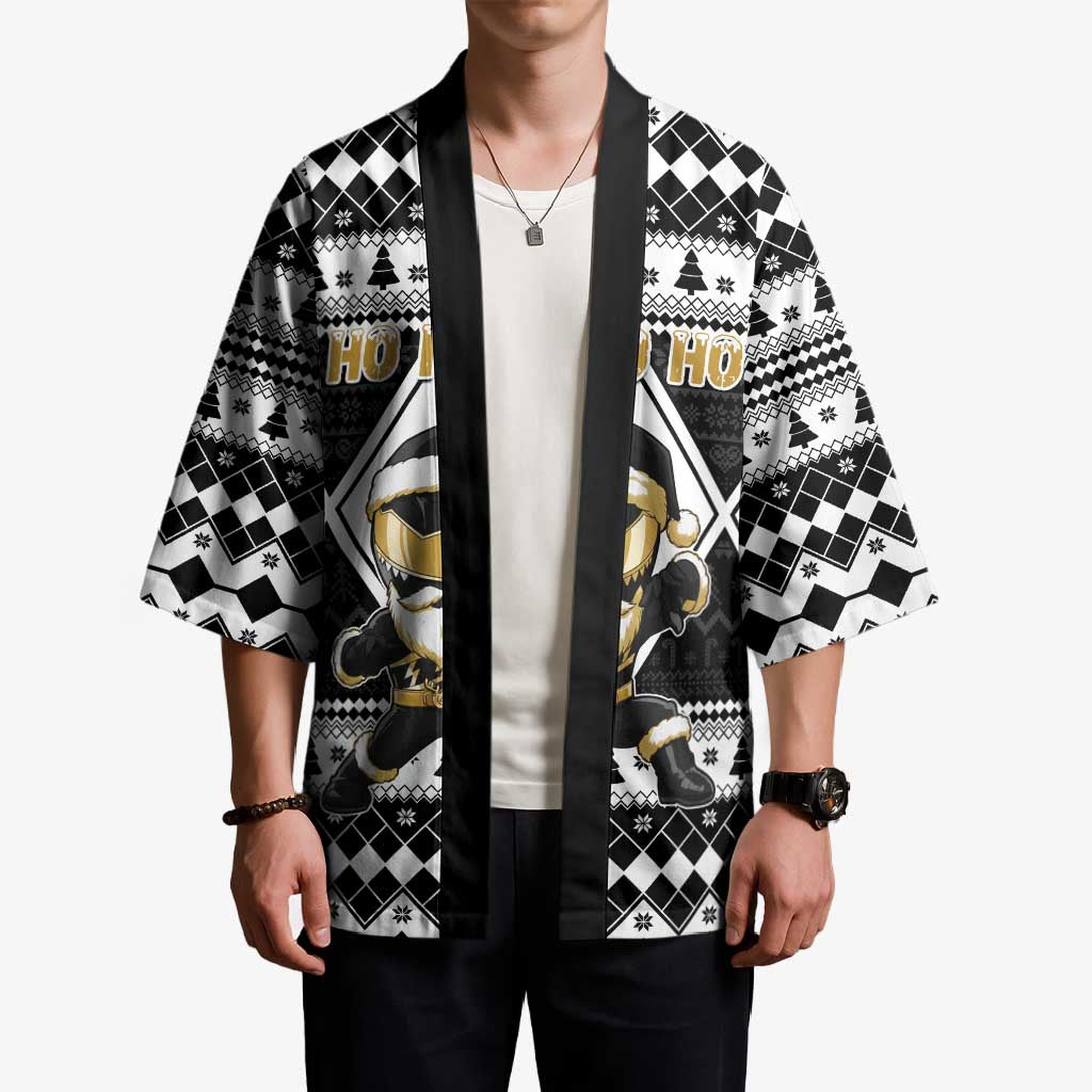 Personalized Power Black Ranger Santa Claus Kimono Funny Christmas - Wonder Print Shop