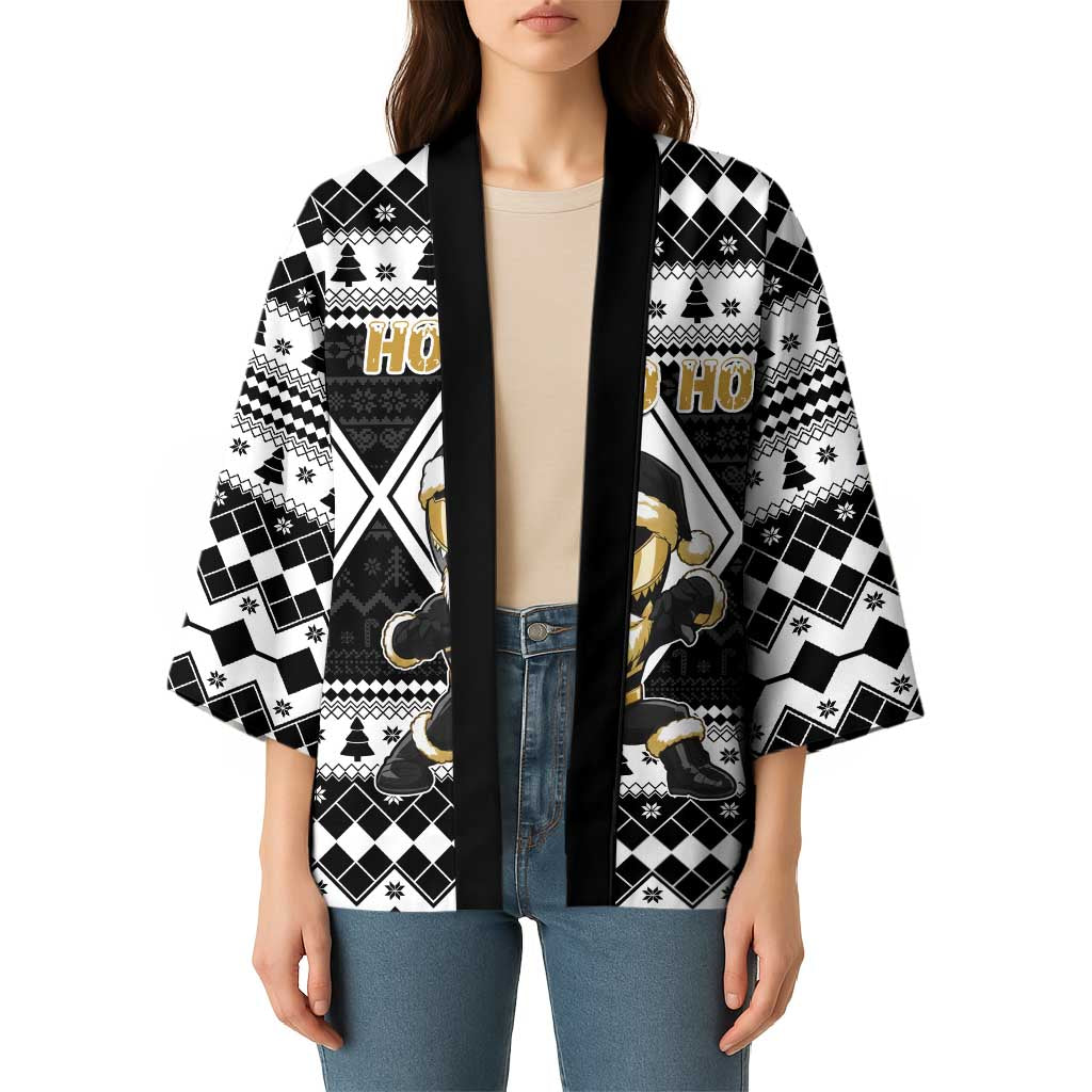 Personalized Power Black Ranger Santa Claus Kimono Funny Christmas - Wonder Print Shop