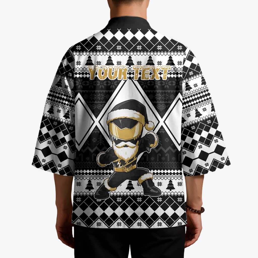 Personalized Power Black Ranger Santa Claus Kimono Funny Christmas - Wonder Print Shop