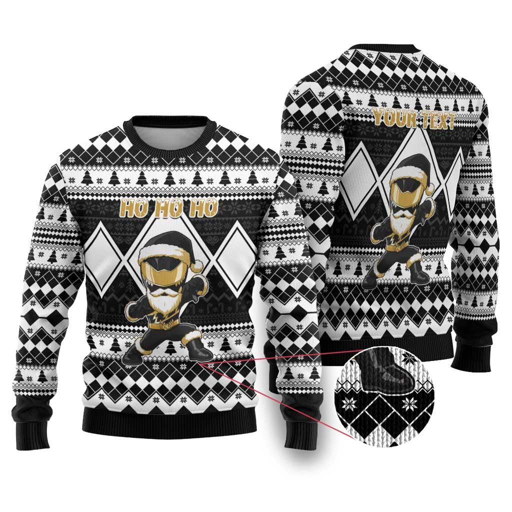 Power Black Ranger Santa Claus Ugly Christmas Sweater Funny Christmas - Wonder Print Shop