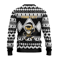 Power Black Ranger Santa Claus Ugly Christmas Sweater Funny Christmas - Wonder Print Shop
