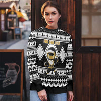Power Black Ranger Santa Claus Ugly Christmas Sweater Funny Christmas - Wonder Print Shop