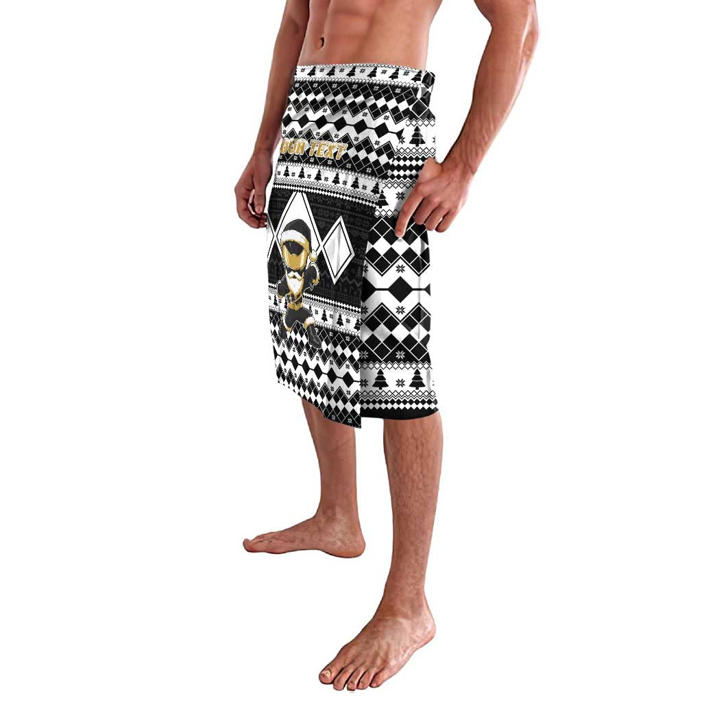Personalized Power Black Ranger Santa Claus Lavalava Funny Christmas - Wonder Print Shop