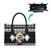 Power Black Ranger Santa Claus Leather Bag Funny Christmas - Wonder Print Shop