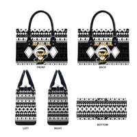 Power Black Ranger Santa Claus Leather Bag Funny Christmas - Wonder Print Shop