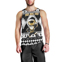 Personalized Power Black Ranger Santa Claus Men Tank Top Funny Christmas - Wonder Print Shop