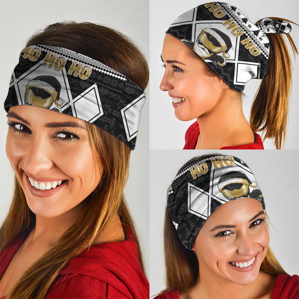 Power Black Ranger Santa Claus Neck Gaiter Funny Christmas - Wonder Print Shop