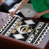 Power Black Ranger Santa Claus Puzzle Funny Christmas - Wonder Print Shop